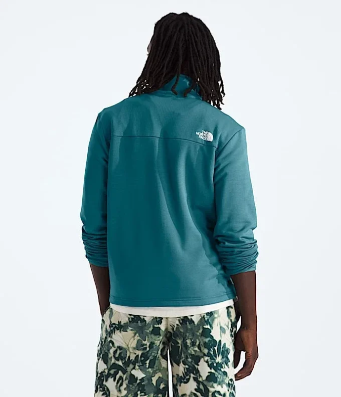 Sudadera de felpa Cedar Trail Grid con media cremallera para hombre