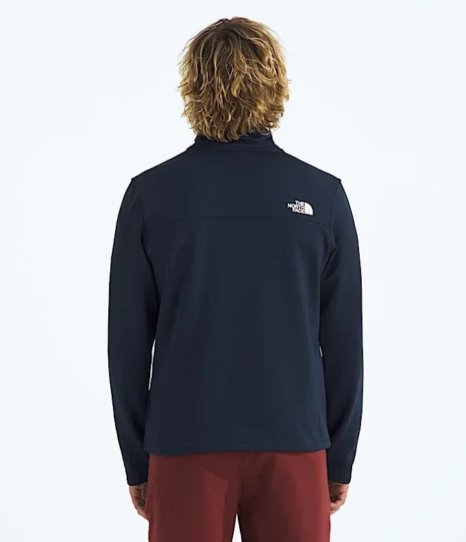 Sudadera de felpa Cedar Trail Grid con media cremallera para hombre