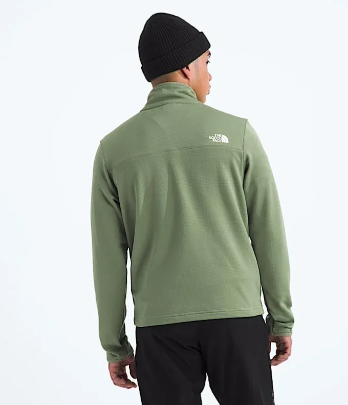 Sudadera de felpa Cedar Trail Grid con media cremallera para hombre