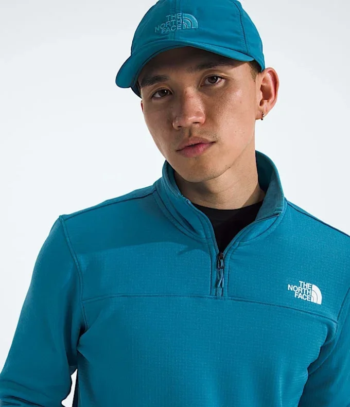 Sudadera de felpa Cedar Trail Grid con media cremallera para hombre