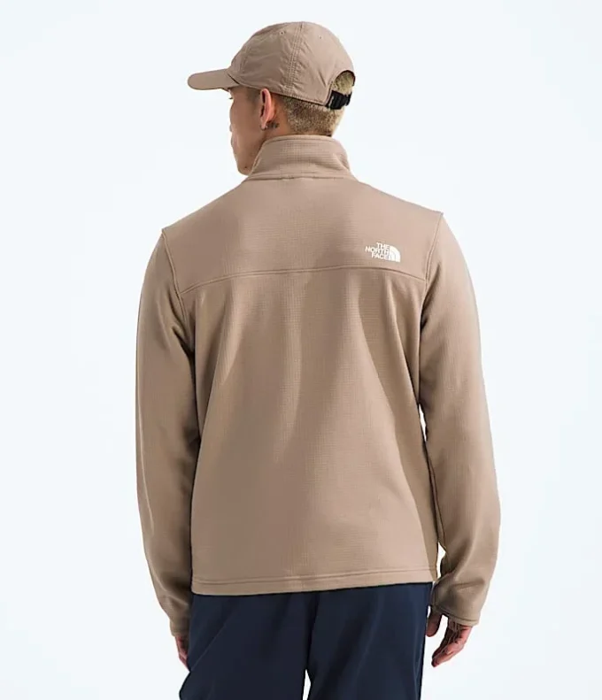 Sudadera de felpa Cedar Trail Grid con media cremallera para hombre