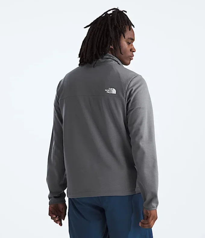 Sudadera de felpa Cedar Trail Grid con media cremallera para hombre