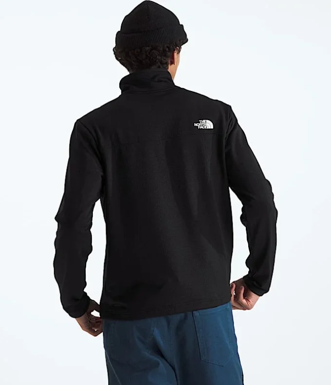 Sudadera de felpa Cedar Trail Grid con media cremallera para hombre