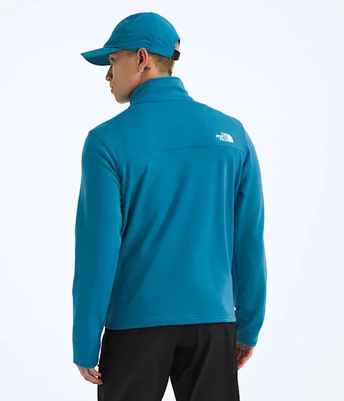 Sudadera de felpa Cedar Trail Grid con media cremallera para hombre
