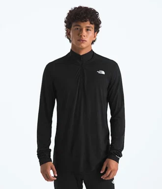 TNF X Smartwool Jersey de manga larga con cremallera hasta el pecho para hombre, mezcla de merino 150 TNF X Smartwool Jersey de manga larga con cremallera hasta el pecho para hombre, mezcla de merino 150
