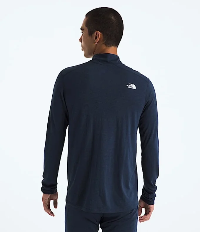 TNF X Smartwool Jersey de manga larga con cremallera hasta el pecho para hombre, mezcla de merino 150 TNF X Smartwool Jersey de manga larga con cremallera hasta el pecho para hombre, mezcla de merino 150