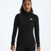 TNF X Smartwool Jersey de manga larga con cremallera hasta el pecho para mujer, mezcla de merino 150